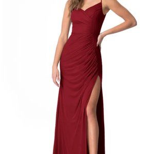 Azazie Tequila Burgundy Bridesmaid Dress Size A^